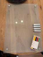 Glazen Notitiebord 45x65cm, Ophalen, Gebruikt