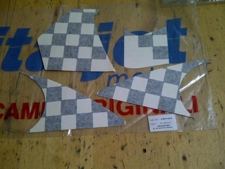Italjet dragster race vlag stickerset, Fietsen en Brommers, Brommeronderdelen | Scooters, Nieuw, Ophalen of Verzenden