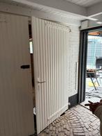Witte Houten Garagedeur - Gebruikt, Ophalen, Gebruikt, 80 tot 100 cm, Garagedeur