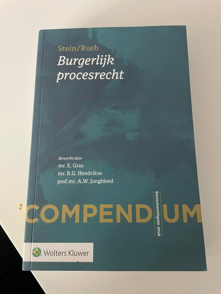 Compendium Burgerlijk procesrecht, Boeken, Wetenschap, Zo goed als nieuw, Natuurwetenschap, Ophalen of Verzenden