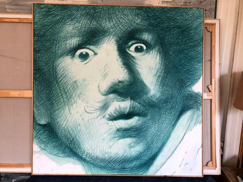 "Verbazing, Rembrandt's zelfportret, 1630" De KunstfabrieK, Antiek en Kunst, Kunst | Schilderijen | Klassiek, Ophalen