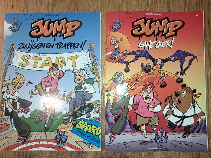 Jump 2 delen: 1 & 4 als nieuw Charel Cambré, ook los of ruil, Boeken, Stripboeken, Zo goed als nieuw, Meerdere stripboeken, Ophalen of Verzenden
