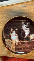 Franklin Mint Wandbord - Katten in Mand, Antiek en Kunst, Ophalen of Verzenden