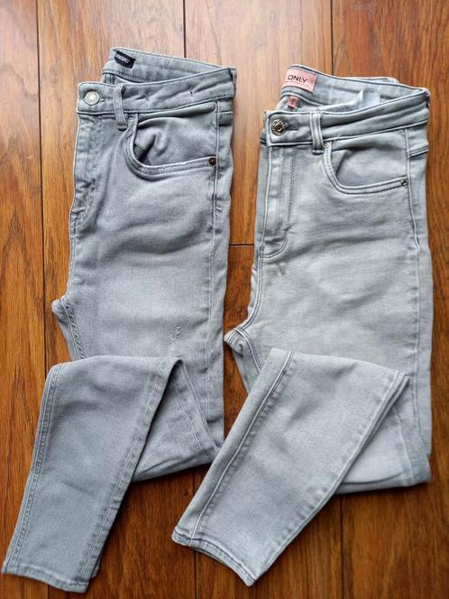 2 grijze spijkerbroeken  - jeans, Kleding | Dames, Spijkerbroeken en Jeans, Gedragen, Ophalen of Verzenden