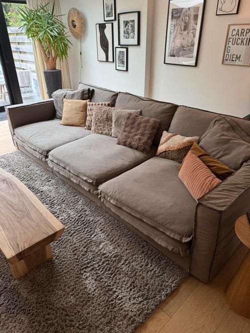 Loods5 xl bank grijs, Huis en Inrichting, Banken | Bankstellen, Gebruikt, Rechte bank, Vierpersoons of meer, 300 cm of meer, 125 tot 150 cm