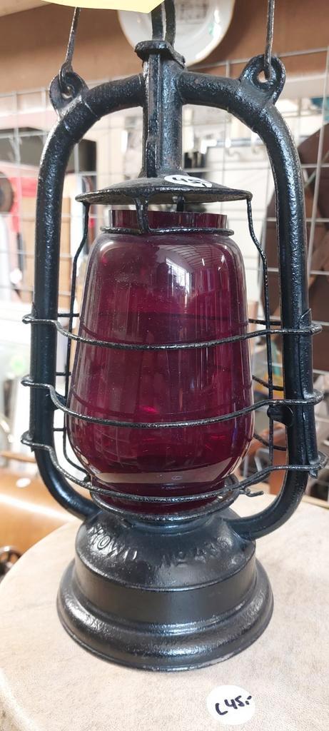Frowo nr. 435 antieke stormlantaarn., Antiek en Kunst, Antiek | Lampen, Ophalen