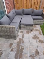 Wakefield loungeset Novara antraciet textiel, Ophalen, 5 zitplaatsen, Kunststof, Gebruikt