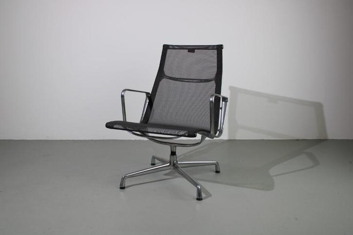 Vitra Eames EA 116 fauteuils, Netweave grijs, Huis en Inrichting, Fauteuils, Gebruikt, Kunststof, Metaal, 50 tot 75 cm, 75 tot 100 cm