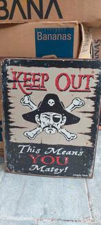 Piratenbord "Keep Out", Ophalen of Verzenden
