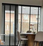 Zwarte houten jaloezieën, Huis en Inrichting, Ophalen, Zo goed als nieuw, Zwart, Minder dan 100 cm