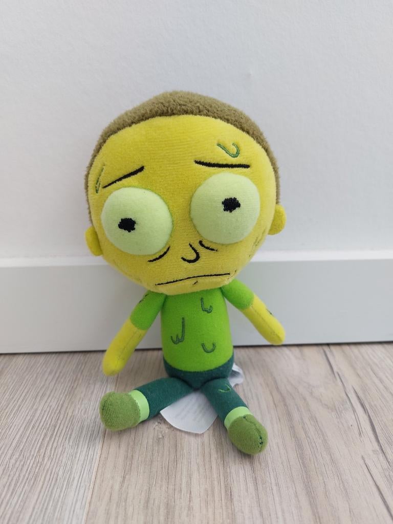 Knuffel Rick and Morty giftig cartoon network jongen L1284, Ophalen of Verzenden, Zo goed als nieuw, Overige typen