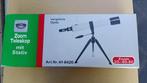 Zoom Telescoop met statief, Audio, Tv en Foto, Optische apparatuur | Telescopen, Ophalen, Lenzentelescoop (refractor), Met statief