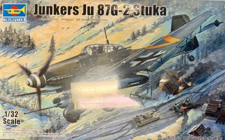 Coelianmodels, Trumpeter 03218, JU 87G Stuka, 1/32, € 69,99, Hobby en Vrije tijd, Modelbouw | Vliegtuigen en Helikopters, Nieuw