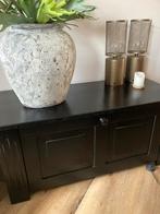 Zwart eiken Dekenkist - 125x56x58, Huis en Inrichting, Kasten | Dressoirs, Ophalen, Gebruikt, Overige houtsoorten, 50 tot 75 cm