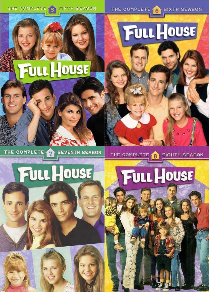 Full House Seizoen 5+6+7+8 DVD - TV-Serie Jaren 80 90, Cd's en Dvd's, Dvd's | Tv en Series, Zo goed als nieuw, Komedie, Boxset