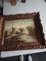 Schilderij K. Lievaspel - Molenlandschap, Antiek en Kunst, Ophalen