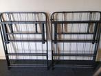 Foldable metal bed frame, Huis en Inrichting, Ophalen, Zwart, Tweepersoons, 140 cm