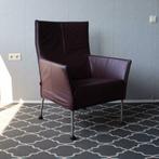3x Montis Charly fauteuil - Aubergine, rvs frame, Niet ingevuld, Niet ingevuld, Leer, Ophalen of Verzenden