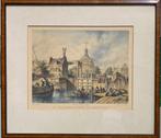 Haarlemmersluis Amsterdam - Gravure J. Hilverdink, Ophalen of Verzenden