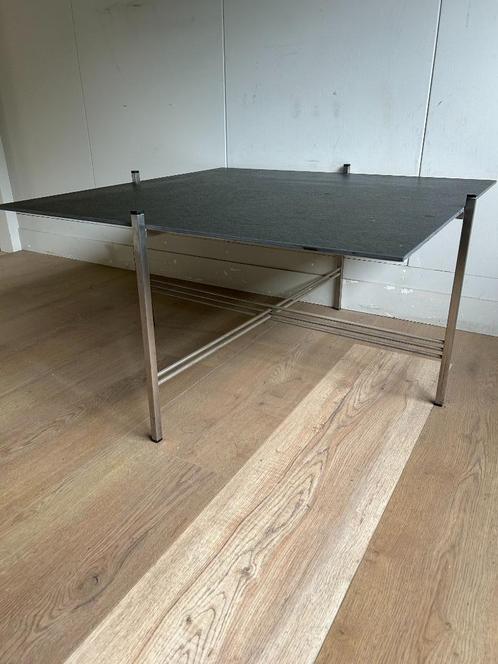 salontafel RVS / Keramiek, Huis en Inrichting, Tafels | Salontafels, Nieuw, Minder dan 50 cm, 50 tot 100 cm, 50 tot 100 cm, Vierkant