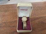 Pontiac herenhorloge, Ophalen of Verzenden, Zo goed als nieuw, Leer, Overige merken