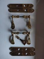 Vintage deurklink goud verschillende stuks, Ophalen of Verzenden, Gebruikt, Koper of Messing, Klink of Kruk