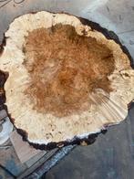 Esdoorn Burl Tafelblad - 75cm, Ophalen, 50 tot 100 cm, Rond, Nieuw