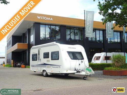 Hobby Prestige 450 mover luifel fietsenrek, Caravans en Kamperen, Caravans, tot en met 4, 1000 - 1250 kg, Rondzit, Hobby, Dwarsbed