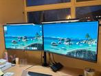 2x AOC 27" monitor, Neomounts arm, monitor lampen, Computers en Software, Monitoren, Ophalen, IPS, In hoogte verstelbaar, Full HD