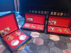 Souvenirs munten in doosje, Ophalen of Verzenden, Frankrijk, Setje, Goud