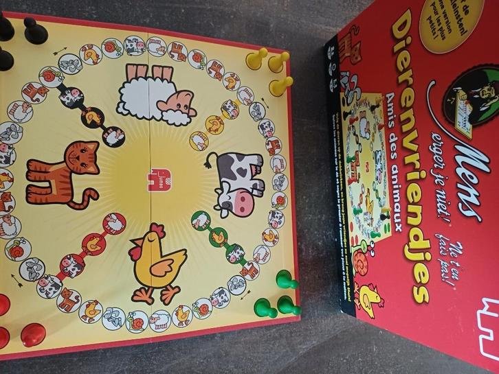 Mens erger je niet! Dierenvriendjes., Hobby en Vrije tijd, Gezelschapsspellen | Bordspellen, Gebruikt, Ophalen