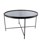Salontafel Fabrice zwart/spiegelglas - 69 cm Karwei, Huis en Inrichting, Tafels | Salontafels, Ophalen of Verzenden, Zo goed als nieuw