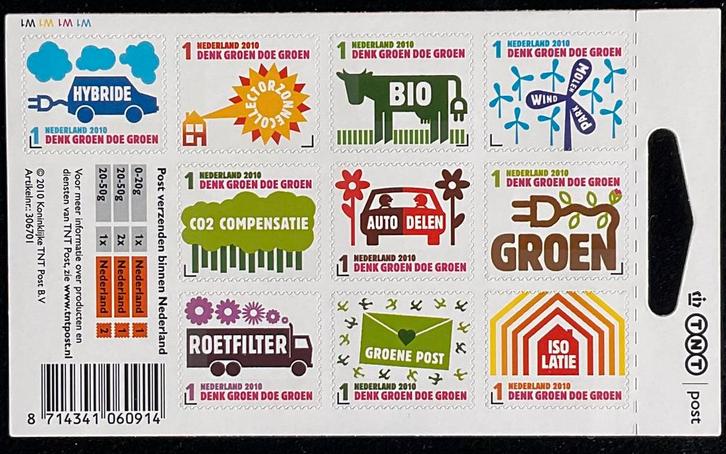 2010 Denk groen,doe groen NVPH V2732-2741 postfris., Postzegels en Munten, Postzegels | Nederland, Postfris, Na 1940, Verzenden