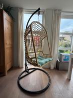 Rotan Hangstoel met Standaard, Overige kleuren, Riet of Rotan, Ophalen of Verzenden, Zo goed als nieuw
