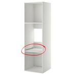 Versterkte plank IKEA METOD kast koelkast/oven (60x60 cm), Ophalen, Wit, Nieuw, 50 tot 100 cm