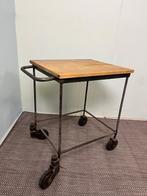 Industriële keukentrolley, Gebruikt, 60 cm of meer, Rechthoekig, Hout