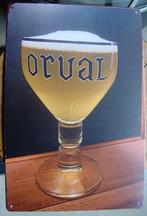 ORVAL REKLAME -METAAL-, Ophalen of Verzenden, Gebruikt, Reclamebord, Plaat of Schild, Overige merken