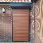 Bruin rolluik voor deur - 109x228 cm, Doe-het-zelf en Verbouw, Rolluiken, Ophalen, Gebruikt, 100 tot 150 cm, Bruin