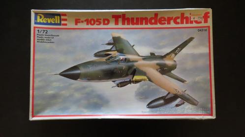 F-105D Thunderchief Revell 1/72, Hobby en Vrije tijd, Modelbouw | Vliegtuigen en Helikopters, Gebruikt, Vliegtuig, 1:72 tot 1:144