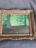 Schilderij 'bosgezicht' ..J.(Jan) Ates (1868-1954), Antiek en Kunst, Kunst | Schilderijen | Klassiek, Ophalen of Verzenden