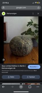 Gezocht; deze IKEA poef voetbank, Ophalen of Verzenden, Gebruikt, Rond