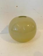 Henry Dean geel glazen bol vaas , jaren 70, Huis en Inrichting, Gebruikt, Geel, Onbekend, Glas