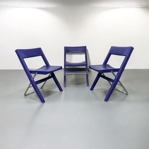 studio Copenhagen- Niels Gammelgaard - IKEA -90 ties, Huis en Inrichting, Stoelen, Gebruikt, Drie, Kunststof, Blauw, Ophalen of Verzenden
