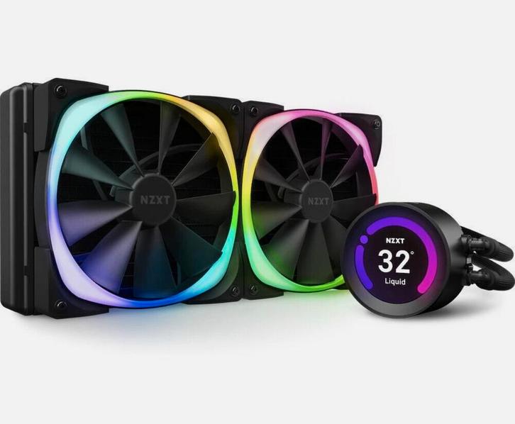 NZXT Kraken Z63 met Aer RGB 2 fans, Computers en Software, Computerkoelers, Gebruikt, Waterkoeling, Ophalen of Verzenden