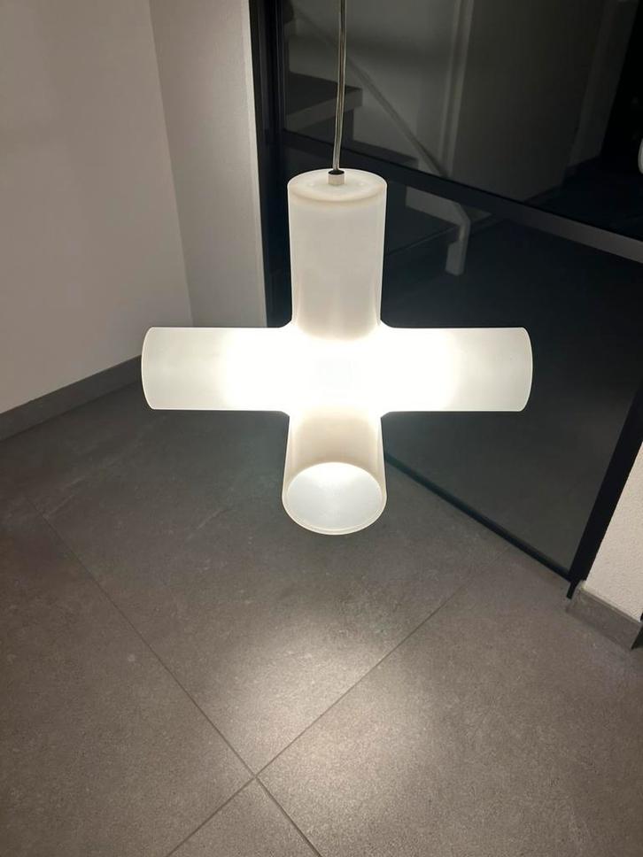 Dark Crosslight Jan Melis & Ben Oostrum design hanglamp 1990, Huis en Inrichting, Lampen | Hanglampen, Zo goed als nieuw, Minder dan 50 cm