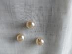 ouderwetse parelknoopjes, 3 stuks, ø 11 mm, bolletjes., Verzenden, Knoop of Knopen