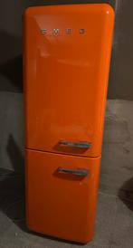 Oranje smeg ijskast, Witgoed en Apparatuur, Koelkasten en IJskasten, Ophalen, Gebruikt, 200 liter of meer, 60 cm of meer