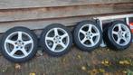 Set Alu Velgen 15 inch + Winterbanden 185/55 R15  Audi a2, Auto-onderdelen, Ophalen, Gebruikt, 15 inch, Banden en Velgen