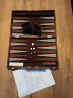 Luxe vintage Backgammon set, Hobby en Vrije tijd, Gezelschapsspellen | Bordspellen, Ophalen of Verzenden, Zo goed als nieuw