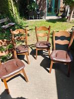 4 eettafel stoelen gratis afhalen in Deventer, Ophalen, Gebruikt